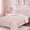 Pink/Bow Knot, variant on Catami gold foil Design 5-piece Bed in a Bag Comforter Set with Sheets,Pink Gold Heart,Twin