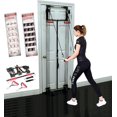 thumbnail image 6 of Complete Door Gym Full Body Workout | Home Gym Fitness Exercise System Total Body Strength Training | Includes Heavy Duty Resistance Bands, Straight Bar, 2x Hand Grips, 2x Ankles Straps, DVD, 6 of 9