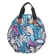 thumbnail image 1 of Bolsa de almacenamiento de tela Oxford, patrón de hojas, hilo, aguja, herramientas de bordado, bolso organizador, 1 of 5
