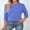 Blue, variant on Women’s 100% Cotton Pullover Sweater, Crew Neck Long Sleeve Lightweight Sweater for Women, Soft Classic Solid Color Knit Top