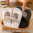 thumbnail image 2 of Zapatillas de baño antideslizantes con Oso de dibujos animados para mujer, Chanclas de suela suave para el hogar, informales, a la moda, novedad de verano, 2 of 7