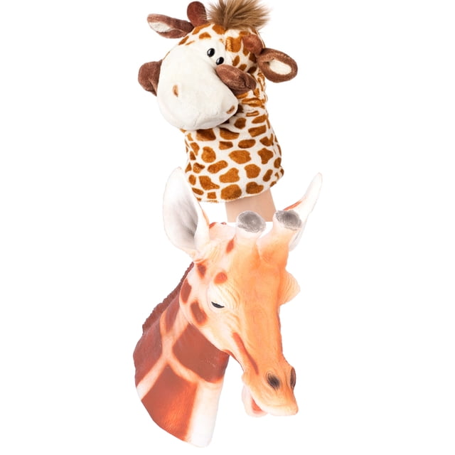 Juguete de Marioneta de Mano, Jirafa Realista Única Exquisita Linda Tístere de Mano SEGURA Flexible Hermosa Hermosa Piel Suave Amigable Para Contar Historia para Juego de Juego