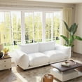 thumbnail image 3 of Indecor Home Upholstery Sectional Sofa 2 Seater Loveseat Sofa Small Sectional Couches for Living Room White, 3 of 8