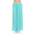 thumbnail image 1 of Pastel by Vivienne Women's Maxi Skirt with Elastic Waistband and Pockets Mint Medium, 1 of 4