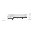 thumbnail image 2 of Meridian Furniture Nizuc White Water Resistant Fabric Outdoor Patio Modular Sectional, 2 of 11