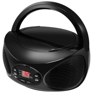 GPX Portable CD Player Boombox with AM/FM Stereo Radio, Battery