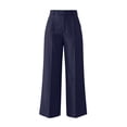 thumbnail image 5 of Jerdar Womens Dress Pants Pull On Wide Leg Stretchy Work Pants Women Business Casual Outfits Slacks for Women Trousers M, 5 of 6