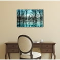 thumbnail image 2 of wall26 - Beautiful Nature Landscape/Scenery Canvas Wall Art - Mist on The Water in De Bourgoyen Nature Reserve - Gallery Wrap Modern Home Art | Ready to Hang - 16x24 inches, 2 of 3