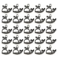 thumbnail image 1 of 50 piezas de colgante de pulsera de ballena con chorro de aleación, dijes de bricolaje, accesorio para hacer joyas para manualidades de collar (plata antigua), 1 of 8