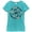 Tahiti Blue, variant on Girl's Marvel Captain America Floral Print Graphic Tee Tahiti Blue Large