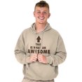 thumbnail image 3 of Fathers Day Looks Like Awesome Dad Hoodie Hooded Sweatshirt Men Brisco Brands 3X, 3 of 6