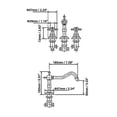 thumbnail image 4 of Chester Traditional Dual Handle Bathroom 3 Hole Basin Tap Victorian Spout, 4 of 5
