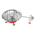 thumbnail image 4 of Poêle de Camping, Pare-Brise en Forme de Fleur Sûr Mini-Poêle de Camping Pliant Conception de Jambe Réglable Valve Portable pour l'Extérieur pour la Randonnée pour la Randonnée, 4 of 8