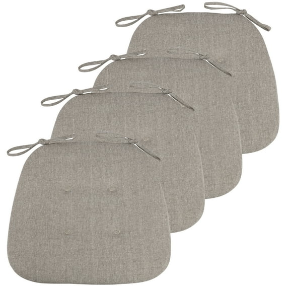 LELINTA 17" x 16" Memory Foam Chair Cushion No Slip U-Shape Comfortable Kitchen Chair Pads, Removable Slip Resistant Seat Cushions