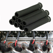8Pcs Black 1200°F Car Spark Plug Wire Boots Heat Shield Protector Sleeve Cover For SBC BBC 350