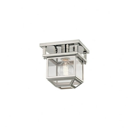 

1-W Semi-Flush 7.5 inches Wide By 8 inches High-Polished Nickel Finish Bailey Street Home 116-Bel-2973259