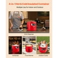 thumbnail image 5 of KFFKFF Insulated Beverage Dispenser, 2.2 Gal/8L Thermal Hot and Cold Drink Server with Spigot, Food-Grade Cooler Jug Featuring 304 Stainless Steel Interior, Ideal for Tea, Coffee, Restaurants, 5 of 9