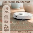 thumbnail image 6 of Design&I 8'x10' Washable Area Rug Snag-Free Bordered Symmetry Distressed Scroll Border Vintage Boho Ornate Playful for Dining Room, Large Office, Lounge, 6 of 7