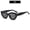 C1-Black Frame Gray Piece, variant on Unique street style cat-eye versatile retro trendy sunglasses, new European and American sun protection outdoor fashion sunglasses, stylish and versatile