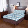 thumbnail image 2 of Juego de ropa de cama ABPHQTO 3 piezas Funda nórdica Saeshell Twin Size con 2 fundas de almohada, 2 of 4