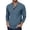 AB354 Blue, variant on Tisuna Men Autumn T-Shirts Soft Henley Neck Tops Men Solid Outfits For Athletic Casual Size L