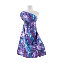 Zelouf Mosiac Cheetah Print On Annabelle  , Sewing, DIY, Crafts Fabric by the Yard, Purple/blue, 10 Yard