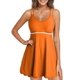 thumbnail image 1 of Bañador Dokotoo Tummy Control de una pieza para mujer, color naranja, 1 of 6