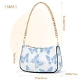 thumbnail image 3 of FORMRS Womens Shoulder Bag with Chain Strap Clutch Purse Cute Tote Handbag, Blue Butterfly, 3 of 7