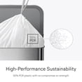 thumbnail image 5 of Code G 200 Count  Dispenser Pack Custom Fit Liners Drawstring Trash Bags 30 Liter / 8 Gallon White, 5 of 6