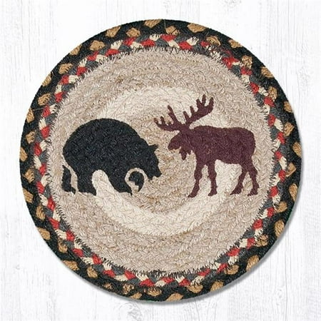 

10 x 10 in. Bear & Moose Printed Round Swatch