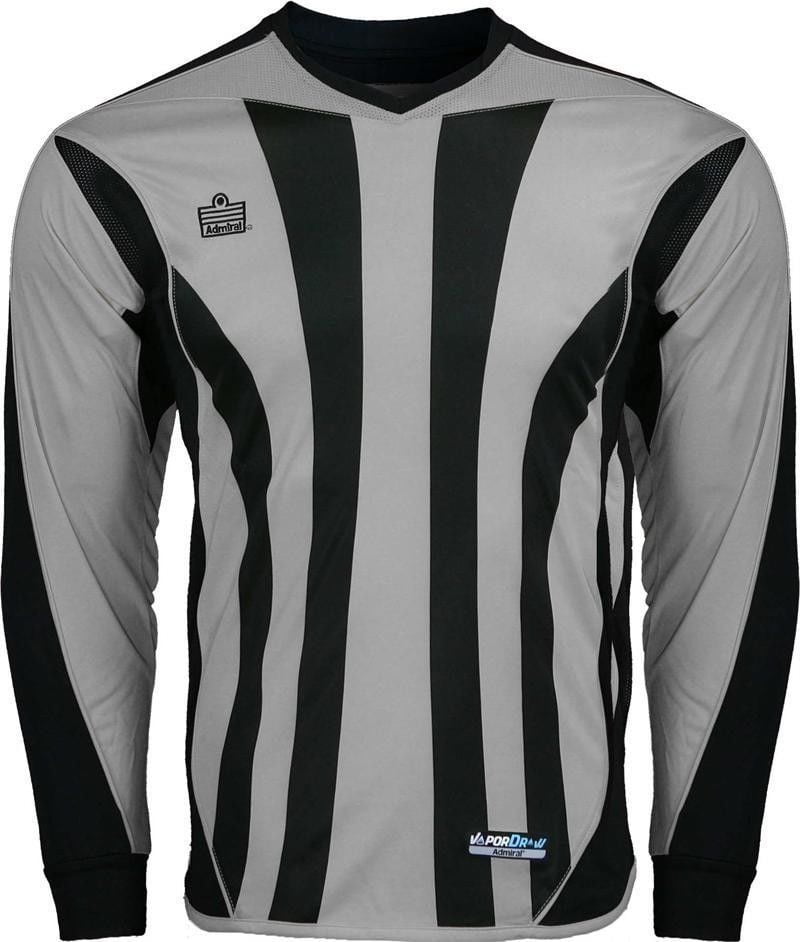 Black Admiral Bayern YOUTH Padded Elbow Soccer Goalie Jersey Silver 