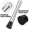 thumbnail image 2 of LZCKDPX Wooden Muddler for Cocktails 10 Inch, Home and Bar Muddler for Mojitos, Fruit Drinks, Sturdy Wood, Professional Bar Tool,2pack-a,10in*1.4in,1, 2 of 7