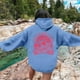thumbnail image 5 of Sudadera con capucha Pink Palm Puff para mujer 2024, Everything Comes in Waves Sudadera con capucha de gran tamaño con letras azul cielo XXL, 5 of 6