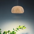thumbnail image 2 of MIANGASTORE Bamboo Woven Ceiling Light Bamboo Light Fixture Hanging Lamp Ceiling Light, 2 of 8