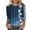 Navy, variant on 3/4 Sleeve Blouses Women's 3/4 Sleeve Splatter Print Casual Loose Fit Tunic Top Crewneck Summer Shirts for Business Casual Outfits Blouses S-5XL