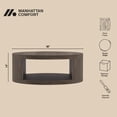 thumbnail image 4 of Alure Table Basse Ronde Contemporaine de 36 Pouces en Noyer, 4 of 8