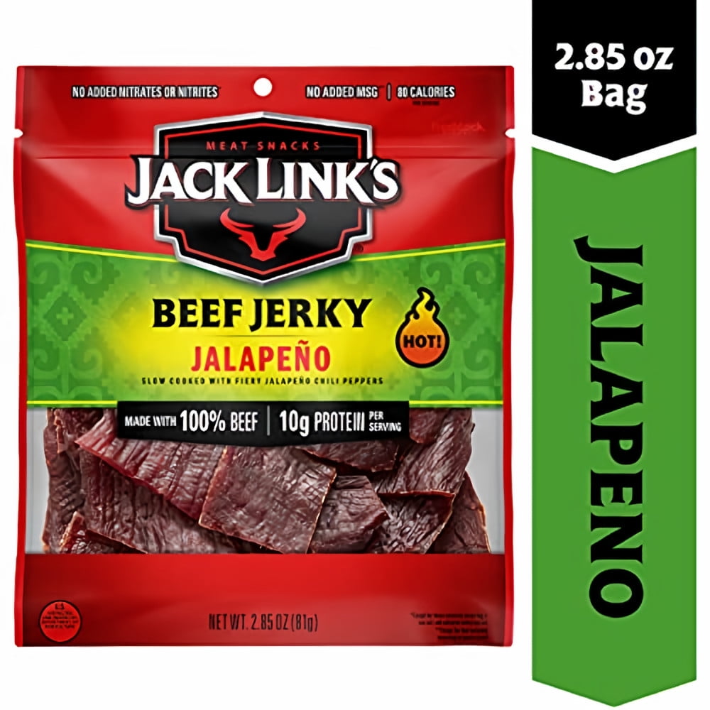Jack Link's Carne Seca Beef Jerky Jalapeno 2.85 oz (Pack of 5)
