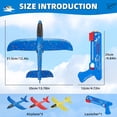 thumbnail image 6 of Zacro Airplane Launcher Toys(3 Pack ),  Foam Glider Catapult Airplane Toy for Boys Girls 4-12 Year Old, Outdoor Flying Toys Gifts, Red, Green, Blue, 6 of 7