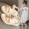 thumbnail image 4 of Fesfesfes Girls Sandals Roman Shoes Soft Soled Open Toe Princess Shoes Summer Beach Shoes for Big Kid /Little Kid 3-13 Years, 4 of 9