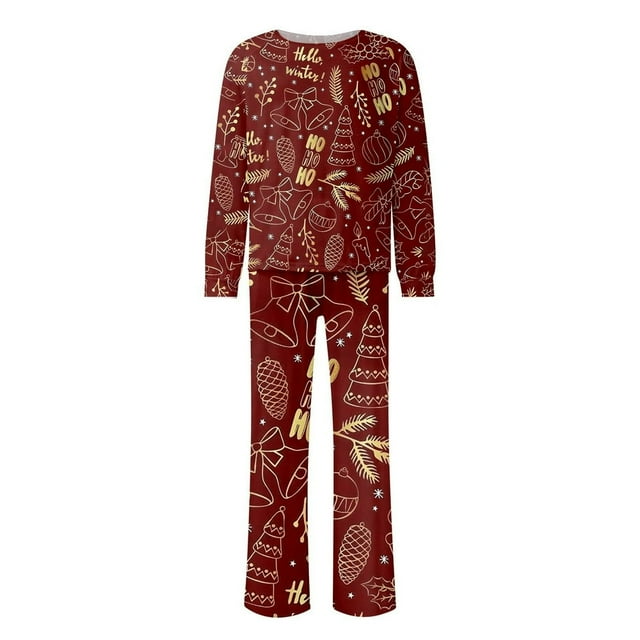 Pyjamas de Noël Assortis pour Hommes Ensembles de Pyjamas de Vacances pour la Famille
