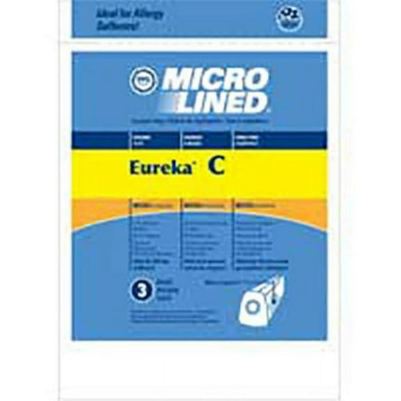EnviroCare Replacement Micro Filtration Vacuum Cleaner Dust Bags Designed to fit Eureka Type C Mighty Mite Canisters 3 Pack