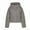 Gray—Coat, variant on AGWOLF Cropped Puffer Jackets for Women Warm Lightweight Windproof Coats Classic Long Sleeve Hood Puffy Coat Winter Travel Outwear
