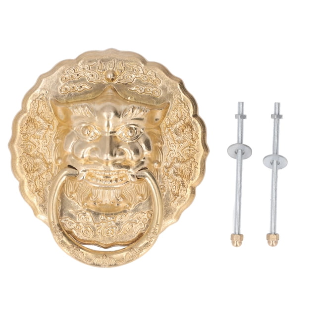 Aldaba de puerta con cabeza de animal, Aldaba de puerta Aldaba de puerta de material de latón Aldaba de puerta china Lograr más Jadeshay A