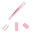 thumbnail image 3 of Unique Bargains 1 Pc Durable Eyebrow Tweezer for Bathroom Travel Hotel Pink Stainless Steel, 3 of 4