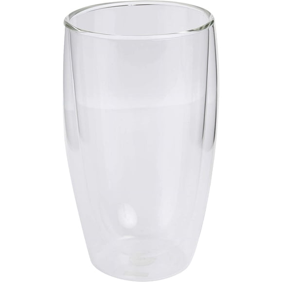 Set de vidrio Bodum Pavina, aislante de doble pared, 450 ml, transparente, 2 unidades