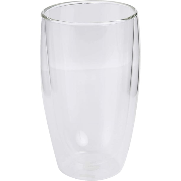 Set de vidrio Bodum Pavina, aislante de doble pared, 450 ml, transparente, 2 unidades