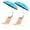 Lake Blue, variant on Lanzxjv 2 Pcs 48 Inch Beach Umbrella with Clamp, 360-degree Adjustable, UPF50 Large Umbrella for Beach Chair, Patio Chair, Wheelchair, Camping Chair, Golf Carts
