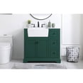 thumbnail image 2 of Elegant Lighting VF60236DW Franklin 36" Free Standing Single Basin Vanity Set - Wood, 2 of 3