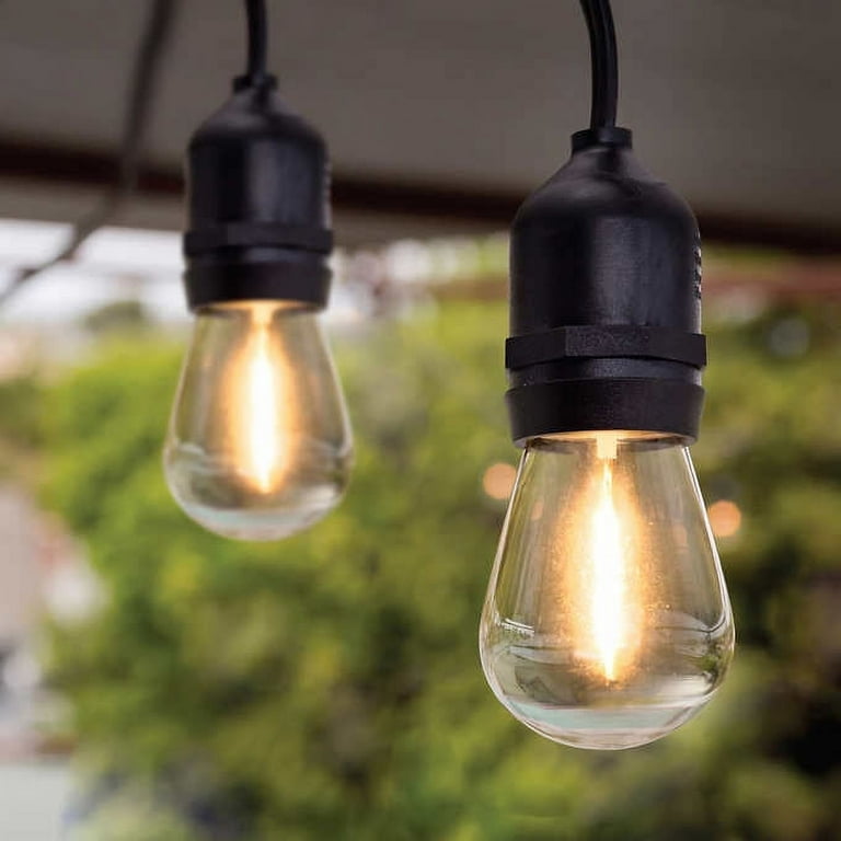 Feit Outdoor Weatherproof String Light Set 48ft 24 Light Sockets w/ 26 LED Bulbs Feit Outdoor Weatherproof String Light Set 48ft 24 Light Sockets w/ 26 LED Bulbs