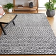 thumbnail image 2 of SAFAVIEH Montauk Carina Diamond Area Rug, Ivory/Black, 3' x 5', 2 of 9